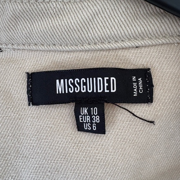Missguided Beige Cropped Jean Jacket - Picture 4 of 4